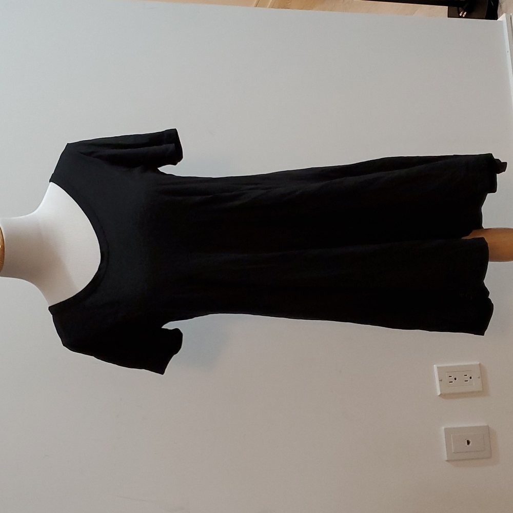 Black T-shirt High Low Dress - Urban CoCo